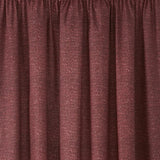 Pembrey Thermal Brushed Cotton Pencil Pleat Curtains - Red Dimout Light Filtering - Pembrey Pencil Pleat Curtains In Red 4