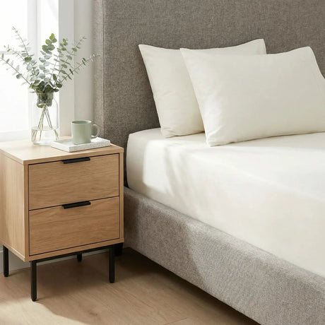 Percale 180 Thread Count Fitted Sheet 25cm Deep 7