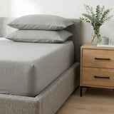 Percale 180 Thread Count Fitted Sheet 25cm Deep - Grey