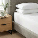 Percale 180 Thread Count Fitted Sheet 25cm Deep - White