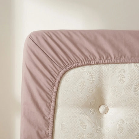 Percale 180 Thread Count Extra Deep Blush Fitted Sheet 40cm Deep-3
