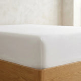 Percale 180 Thread Count Extra Deep Cream Fitted Sheet 40cm Deep-2