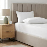Percale 180 Thread Count White Fitted Sheet 25cm Deep-1