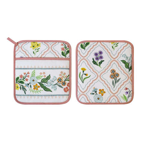 Ulster Weavers Petals & Prose Pink Floral Cotton Pot Mat