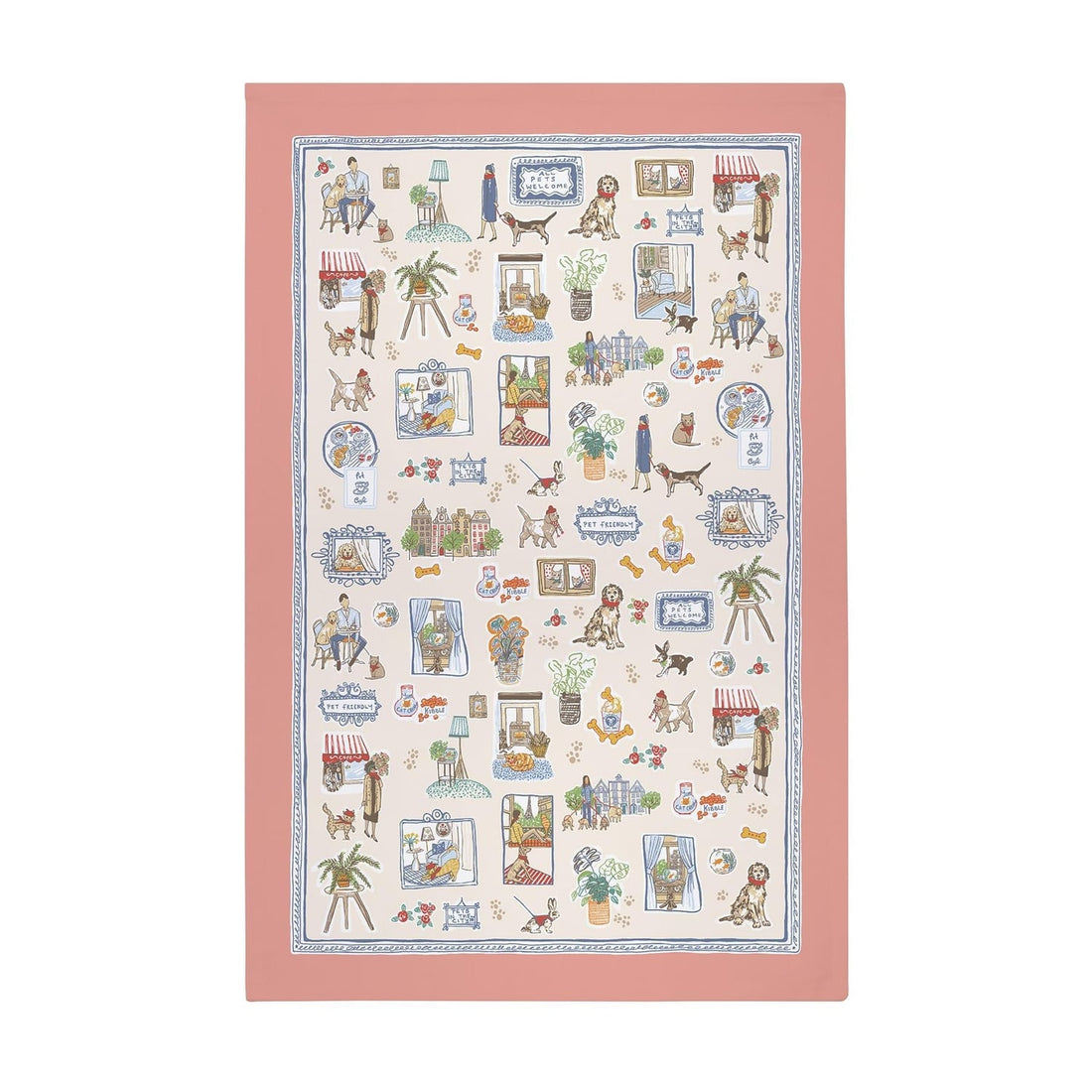 Ulster Weavers Pets In The City Tea Towel 100% Cotton
