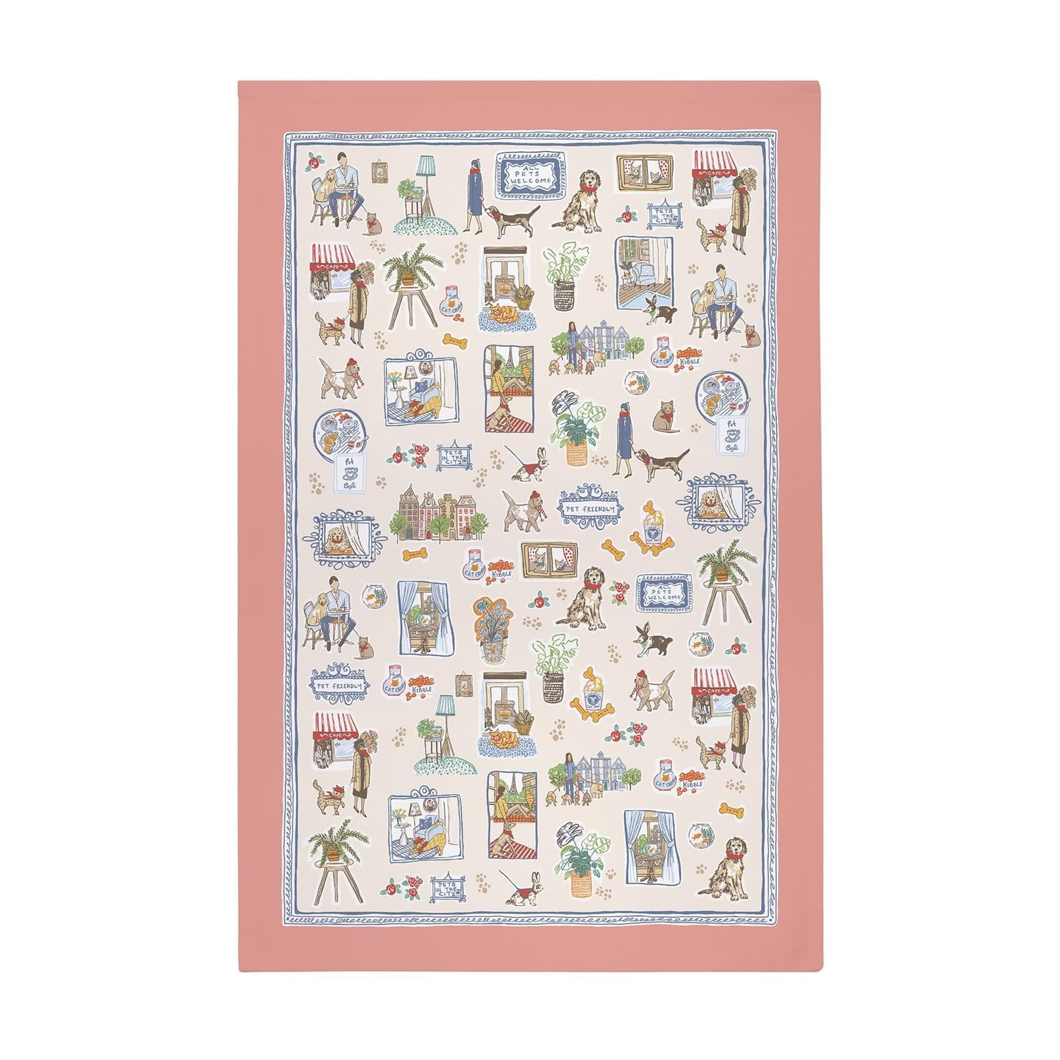 Ulster Weavers Pets In The City Cotton Tea Towel