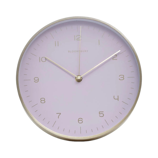 Pink and Gold Wall Clock 25cm