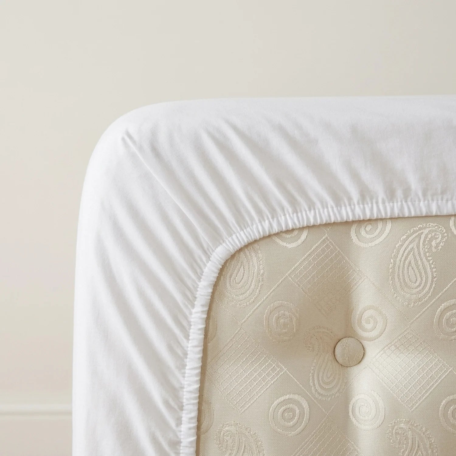 Plain Dye 32cm Extra Deep Fitted Bed Sheet White-4