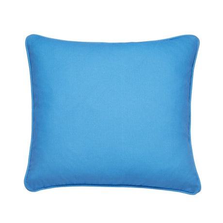 Plain Outdoor UV Resistant Cushion Cover 43cm x 43cm - Blue - Plain Dye Cushion In Blue 43 X 43Cm 2
