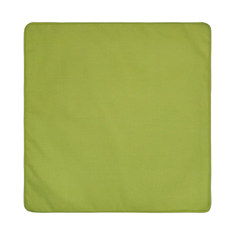 Plain Outdoor UV Resistant Cushion Cover 43cm x 43cm - Lime - Plain Dye Outdoor Cushion In Lime 43 X 43Cm 2