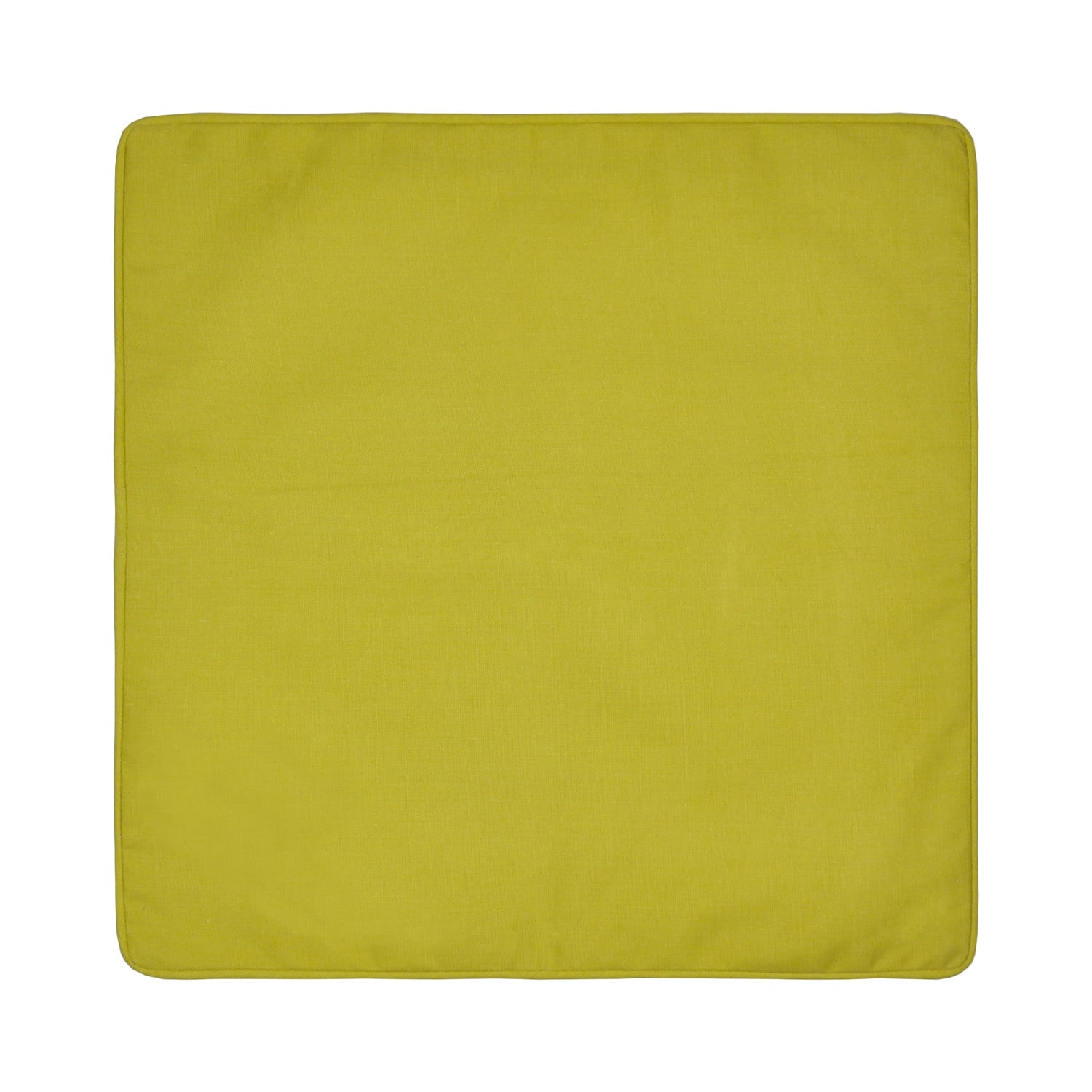 Plain Outdoor UV Resistant Cushion Cover 43cm x 43cm - Ochre - Plain Dye Outdoor Cushion In Ochre 43 X 43Cm 2