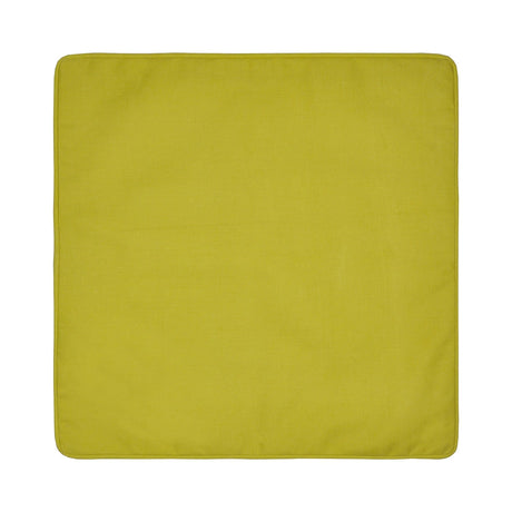 Plain Outdoor UV Resistant Cushion Cover 43cm x 43cm - Ochre - Plain Dye Outdoor Cushion In Ochre 43 X 43Cm 2