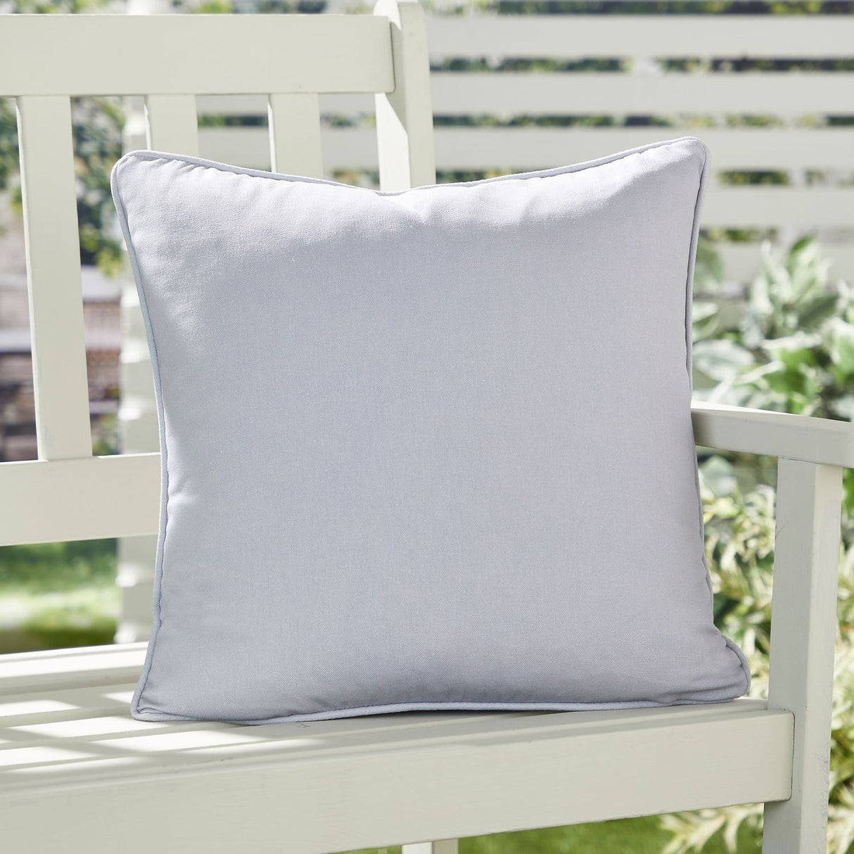 Plain Outdoor UV Resistant Cushion Cover 43cm x 43cm - Silver