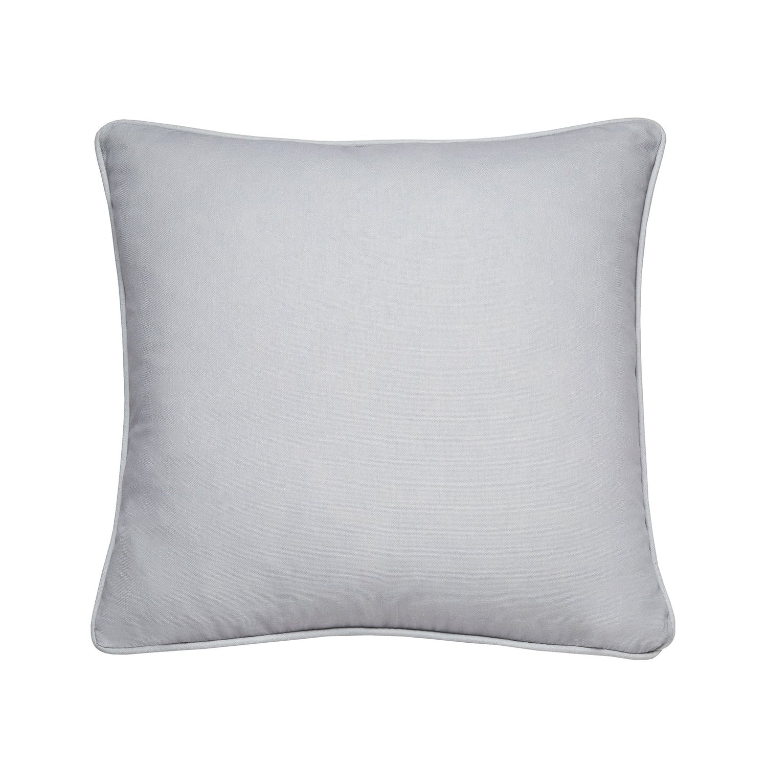 Plain Outdoor UV Resistant Cushion Cover 43cm x 43cm - Silver - Plain Dye Outdoor Cushion In Silver 43 X 43Cm 2