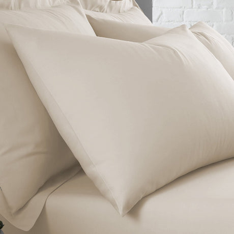 Plain Dye Polycotton Housewife Pillowcases Pair