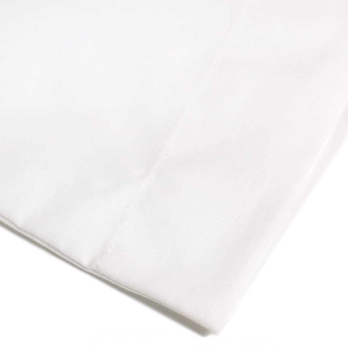 Plain Dye Polycotton Housewife Pillowcases Pair - Plain Dye Pair Of Housewife Pillowcases In White 50 X 75Cm 3