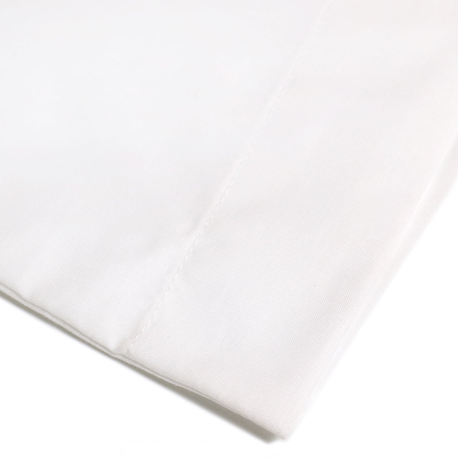 Plain Dye Polycotton Housewife Pillowcases Pair - Plain Dye Pair Of Housewife Pillowcases In White 50 X 75Cm 3