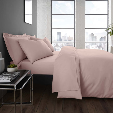 Plain Dye 32cm Extra Deep Fitted Bed Sheet - Blush
