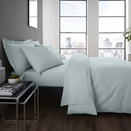 Plain Dye 32cm Extra Deep Fitted Bed Sheet - Duck Egg
