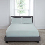 Plain Dye 32cm Extra Deep Fitted Bed Sheet - Duck Egg - Plain Dyed 32Cm Deep Fitted Bed Sheet In Duck Egg 3