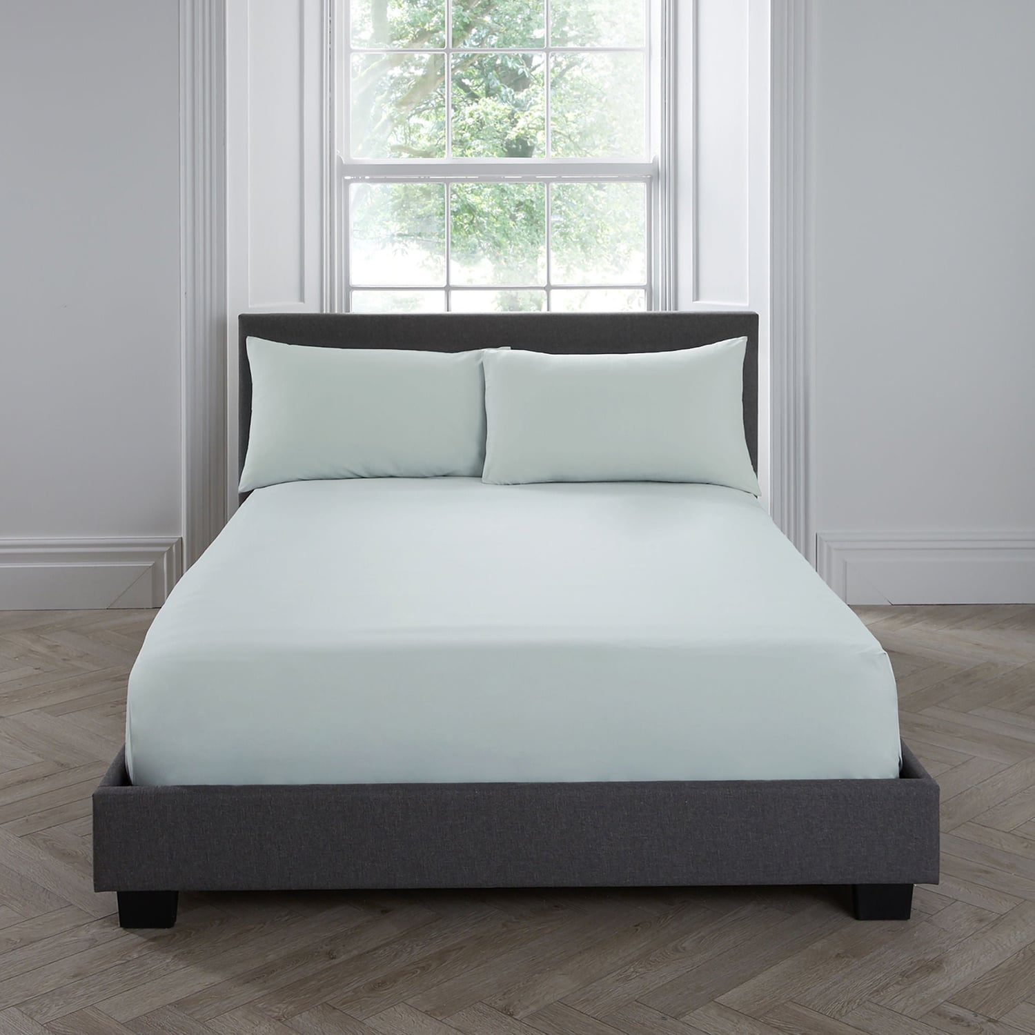 Plain Dye 32cm Extra Deep Fitted Bed Sheet - Green - Plain Dyed 32Cm Deep Fitted Bed Sheet In Green 3