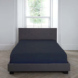 Plain Dye 32cm Extra Deep Fitted Bed Sheet - Navy - Plain Dyed 32Cm Deep Fitted Bed Sheet In Navy 2