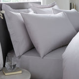 Plain Dye 32cm Extra Deep Fitted Bed Sheet - Silver - Plain Dyed 32Cm Deep Fitted Bed Sheet In Silver 4