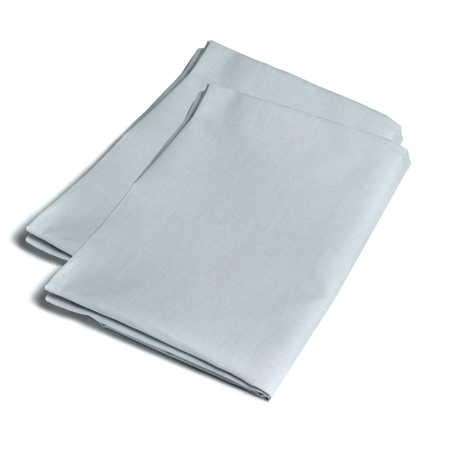 Plain Dye Polycotton Housewife Pillowcases Pair - Plain Dyed Pair Of Housewife Pillowcases In Duck Egg 50 X 75Cm 2