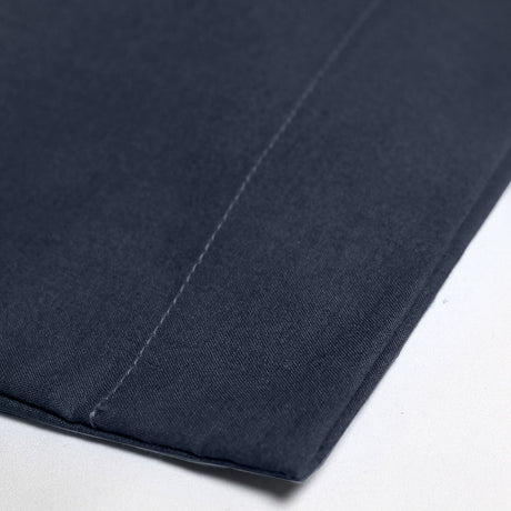 Plain Dye Polycotton Housewife Pillowcases Pair - Plain Dyed Pair Of Housewife Pillowcases In Navy 50 X 75Cm 3