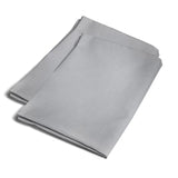 Plain Dye Polycotton Housewife Pillowcases Pair - Plain Dyed Pair Of Housewife Pillowcases In Silver 50 X 75Cm 2