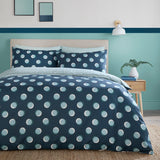Polka Spot Polycotton Duvet Cover Set - Blue