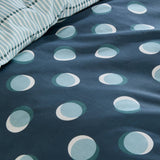 Polka Spot Polycotton Duvet Cover Set - Blue - Polka Spot Duvet Cover Set In Blue 3