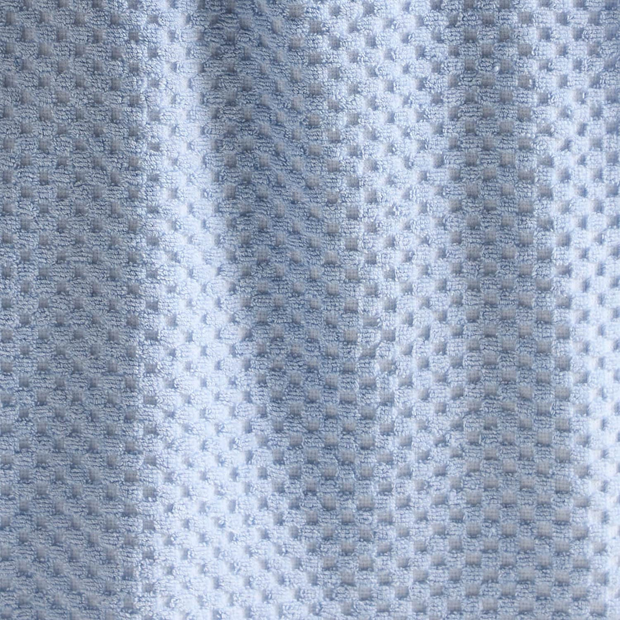 Popcorn Check 550 GSM Bathroom Towels - Blue - Popcorn Check Towels In Blue 4