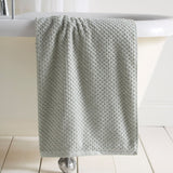 Popcorn Check 550 GSM Bathroom Towels - Green