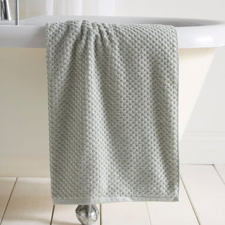 Popcorn Check 550 GSM Bathroom Towels - Green