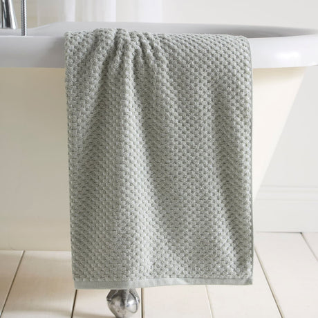 Popcorn Check 550 GSM Bathroom Towels - Green