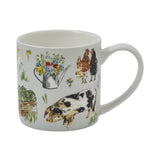 Ulster Weavers Portman Farm Farmhouse Design Bone China Mug - Portman Farm Bone China Mug In Grey 2