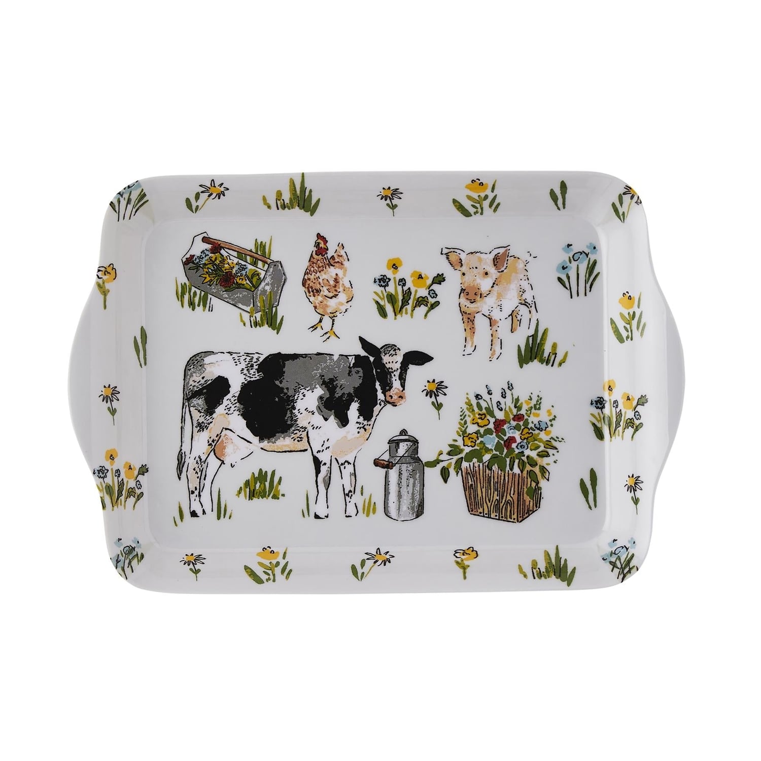 Ulster Weavers Portman Farm Farmhouse Design Scatter Tray - Portman Farm Scatter Tray In Grey 3