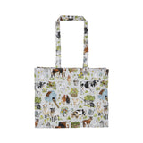 Ulster Weavers Portman Farm Farmhouse Design PVC Shoulder Bag - Portman Farm Shoulder Bag Pvc In Grey 2