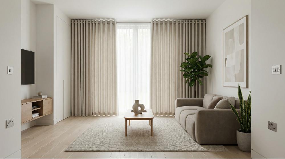 Prima Made to Measure Curtains Oyster