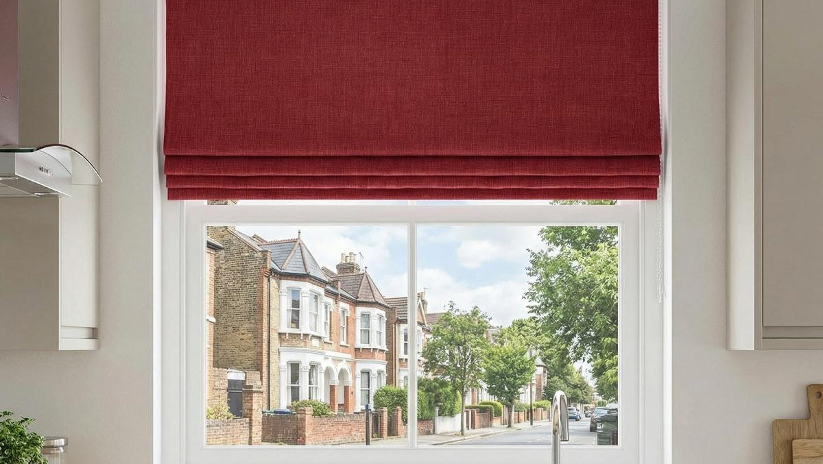 Prima Made to Measure Roman Blind Wine
