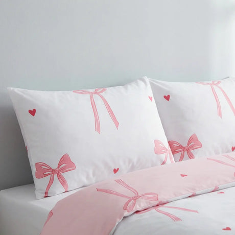 Printed Bows Duvet Cover Set 6
