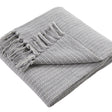 Quinn Cosy Recycled Cotton Reversible Throw – Grey – 130cm x 180cm
