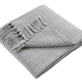 Quinn Cosy Recycled Cotton Reversible Throw – Grey – 130cm x 180cm