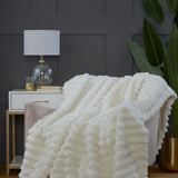 Rabbit Faux Fur Blanket Throw by Rapport Home