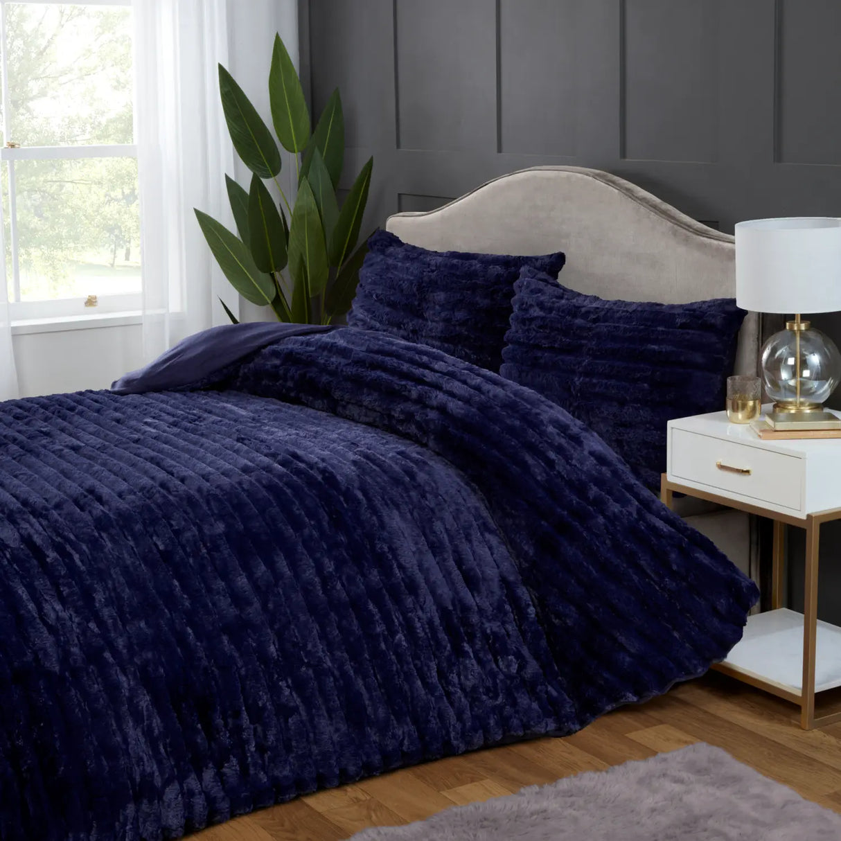 Rabbit Faux Fur Duvet Cover Set by Rapport Home