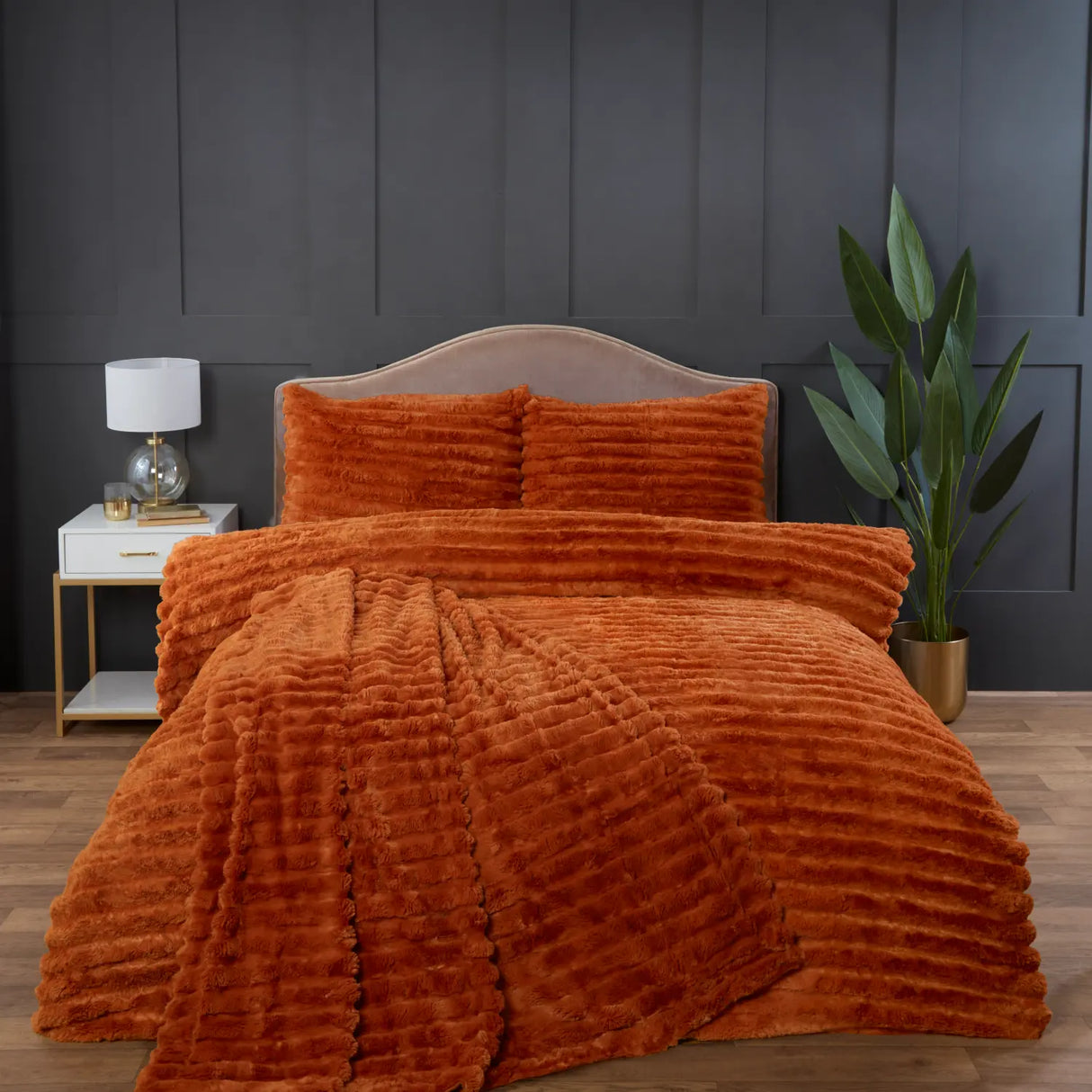 Rabbit Faux Fur Duvet Cover Set by Rapport Home