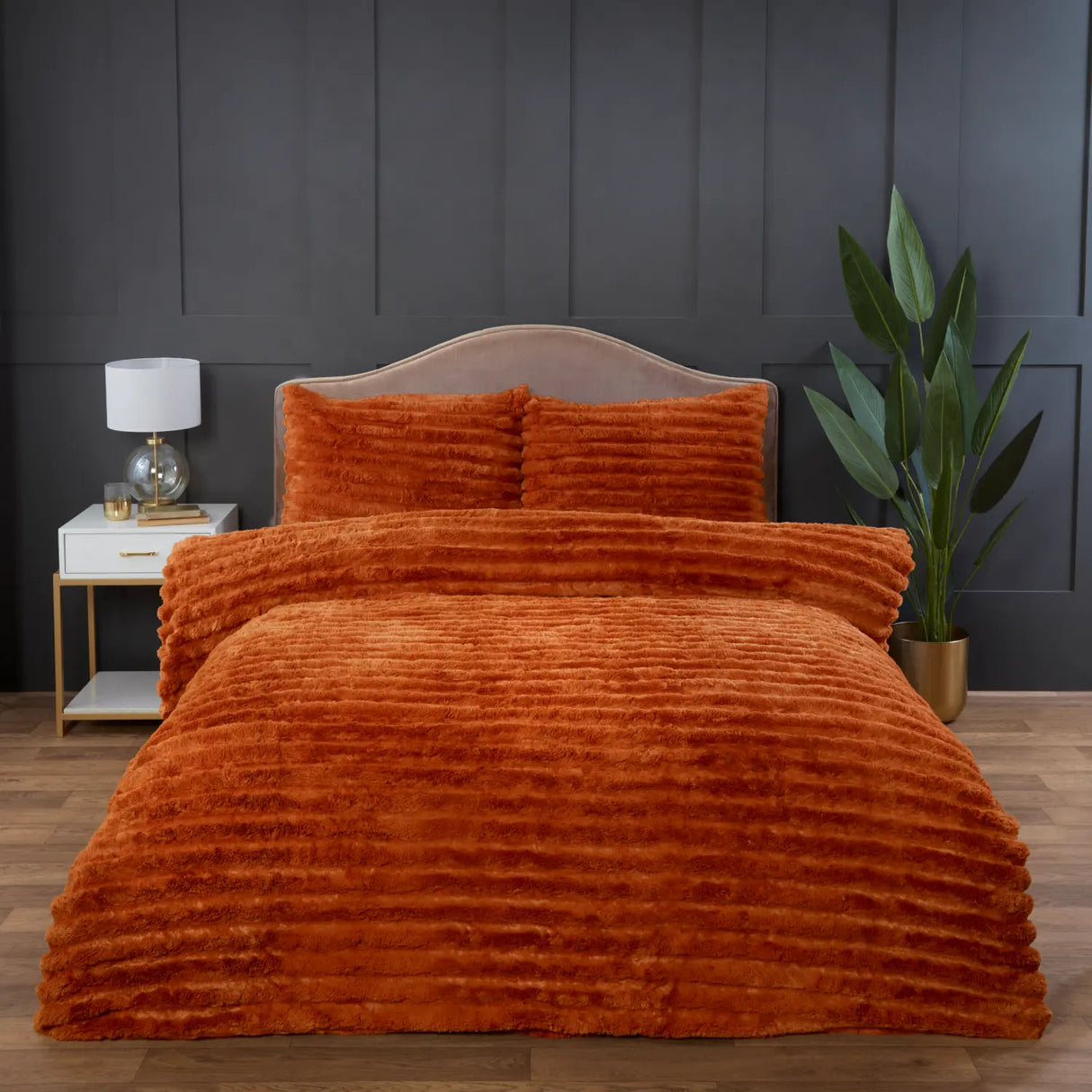 Rabbit Faux Fur Duvet Cover Set by Rapport Home