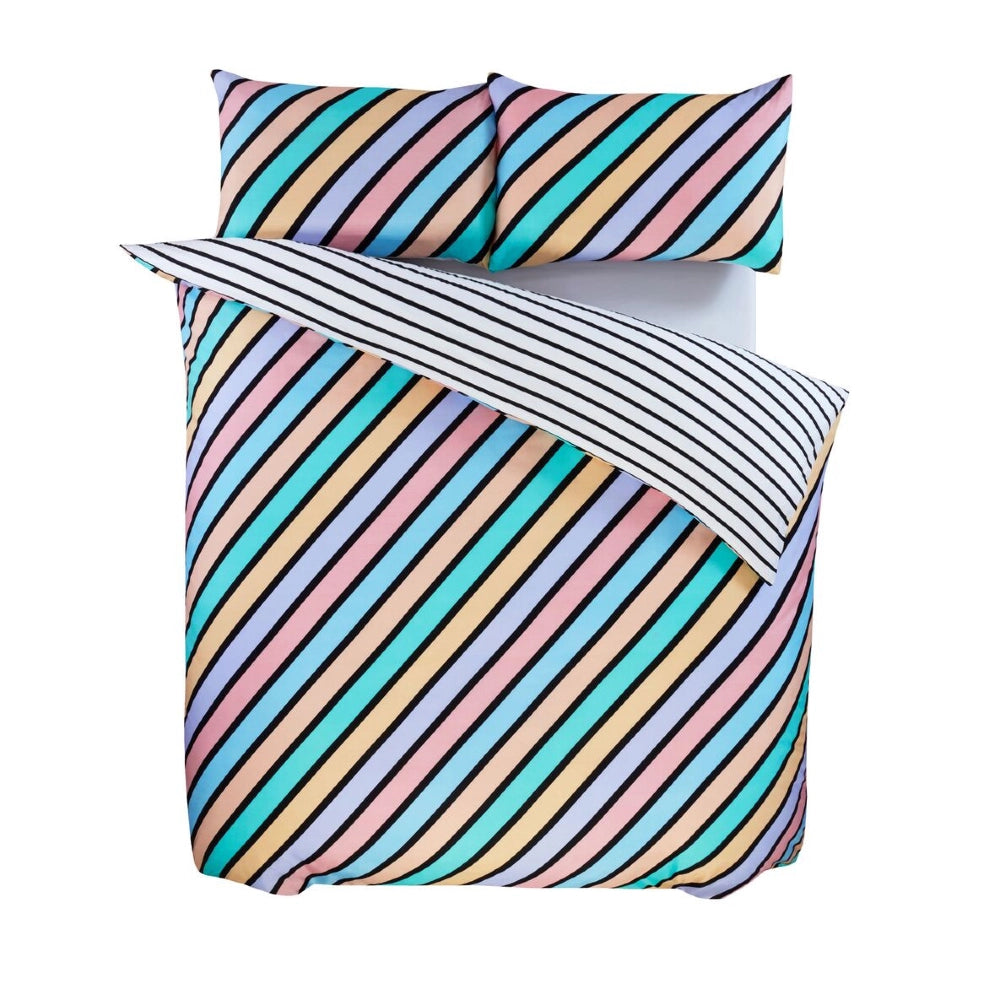 Oxford Stripe Duvet Cover Set by Rapport Home