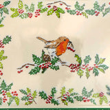 Christmas Robins Scatter Tray in Green